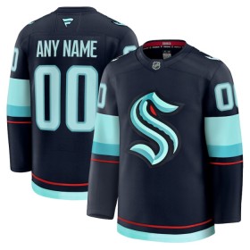 Seattle Kraken Dresy Personalizované Fanatics Premium 2024-25 Navy Domácí - Pánské